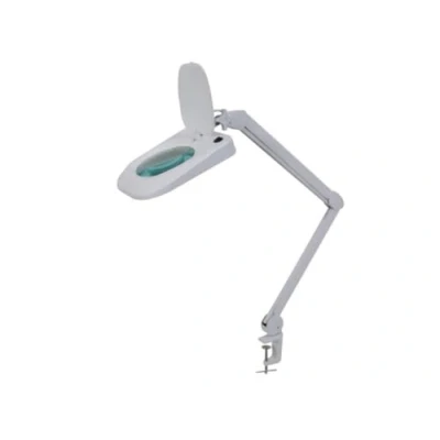 Imagen de Velleman Lámpara de Lupa LED con Abrazadera, Brazo Giratorio, Interruptor Encendido/Apagado y función atenuación, 60 LED, Aumento 3X, para niños, Adultos, Adultos Mayores, Lectura, Pintura