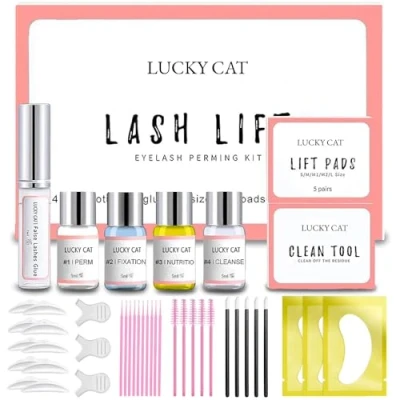 Imagen de Lifting Pestañas Kit,Lifting Kit Profesional,Set Completo Ideal Para el y Rizador Pestañas,Adecuado Salón Uso Doméstico