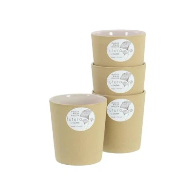 Imagen de Creatable, 21660 Serie Futuro Juego de 4 vasos gres, apto para lavavajillas y microondas, fabricado en Portugal
