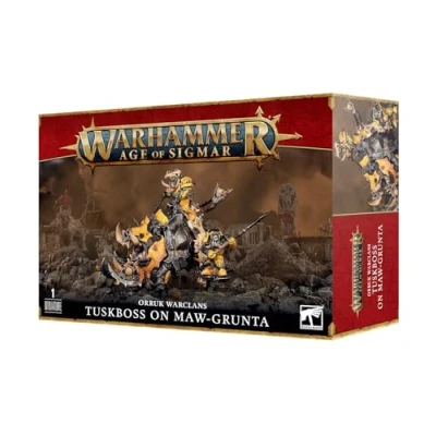 Imagen de Games Workshop Age of Sigmar Orruk Warclans: Tuskboss On Maw Grunta, Negro