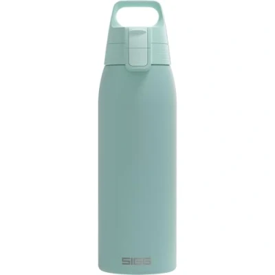 Imagen de SIGG Shield ONE Glacier botella reutilizable (1.0 L), hermética sin sustancias nocivas, de acero inoxidable duradera con cierre Top