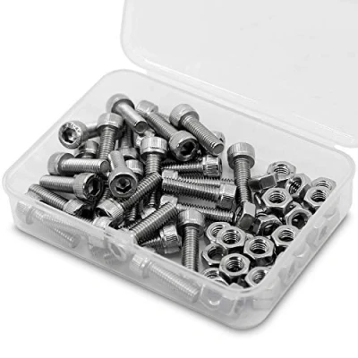 Imagen de M6 * 16mm 40 piezas Caja de combinación tuercas y Pernos Allen 304 acero inoxidable