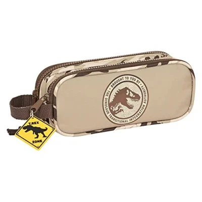 Imagen de safta 812263745 Portatodo Doble Jurassic World Dominion 21X8X6Cm, Multicolor, Estándar (812263513)