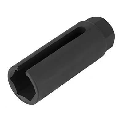 Imagen de Qiilu Tipo universal Manga de sensor oxígeno para automóvil 3/8 pulgada, Zócalo japonés 22 mm apertura pequeña negra