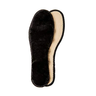 Imagen de Plantillas Zapatos de Invierno Piel Cordero Natural con Capa antideslizante y Texon, Borde Algodón Cerdas Suaves, para Hombres Mujeres, Hechas en Europa, Kaps Arctic (45 EU)