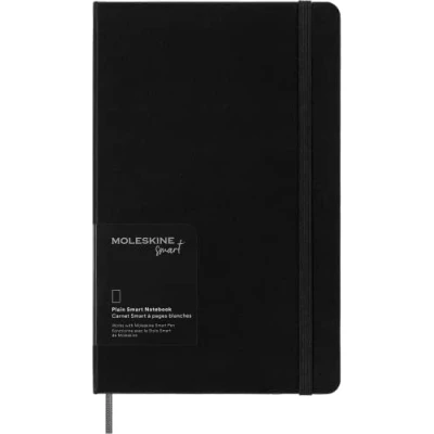 Imagen de Moleskine Smart Notebook, Sistema de Escritura Inteligente, Cuaderno Inteligente Tapa Dura, Páginas en Blanco y Cierre Elástico, Tamaño Grande 13 x 21, Color Negro