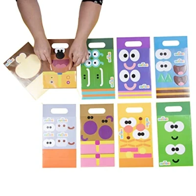 Imagen de amscan 9908522 Bolsas de papel personalizables Hey Duggee Paquete 8, dibujo animado, multicolor (9908522)