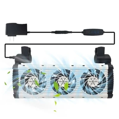 Imagen de Ventilador De Acuario, Enfriamiento Agua Tanque Peces Ajustable Para Peceras Y Acuarios, Enfr