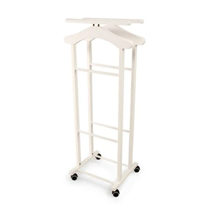 Imagen de Arredamenti Italia ARREDAMENTIITALIA Galán de Noche para Dormitorio Clever, Madera Color: Blanco Ar It il Cuore del Legno