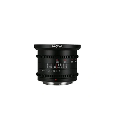 Imagen de wotsun Venus Laowa 6mm T2.1 Zero D MFT Cine lente ultra gran angular con distorsión cero para cámara M4/3 de montaje negro