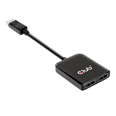 Imagen de Club 3D Multi Stream Transport (MST) Hub DisplayPort™ 1.4 a Dual Monitor 4K60Hz
