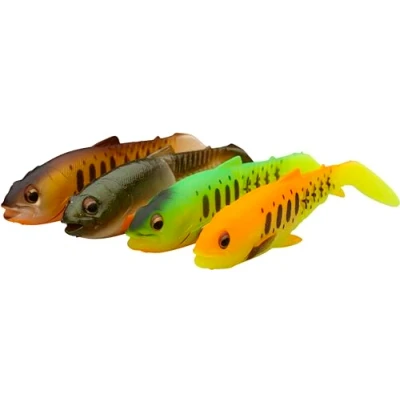 Imagen de Savage Gear Craft Cannibal Paddletail 8.5cm 7gr Dark Water Mix 4pcs Vinil de pesca