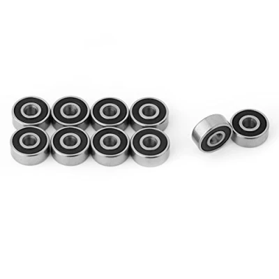 Imagen de 10pcs 623 2RS Mini rodamientos de bolas acero doble caucho sellado profundo rodillos, 3 x 10 4 mm