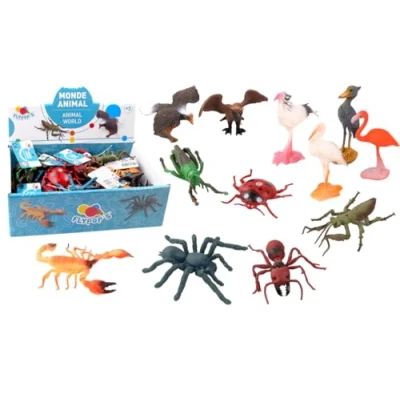 Imagen de FLYPOP&#039;S Animal Volátil o Insectos Mundo 032650 Modelo Aleatorio Plástico Volador Juguete Infantil Realista Miniatura Surtido 6,5 cm A Partir de 3 años