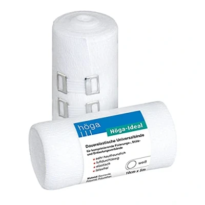 Imagen de höga Ideal, dauerelastische universal Encuadernación, 10 cm x 5 m, muy hipoalergénica, transpirable, elástico, 2 unidades).