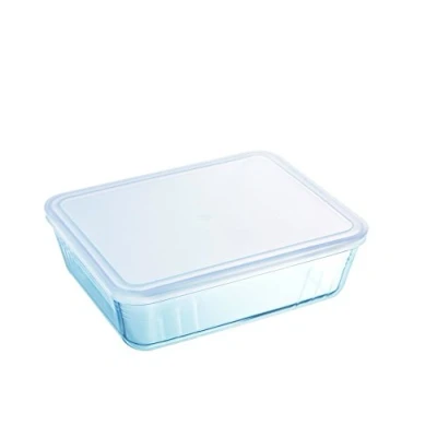 Imagen de Pyrex Cook &amp; Freeze Recipiente Rectangular Boro 22,5x17,5x6,5cm 1,5l Transparente