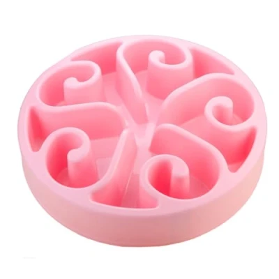 Imagen de Eat Slow Live Longer Comedero Original L/XL Ø30 cm Perro antivoracidad Lento para Perros Antideslizante Adecuado Grandes Rosa
