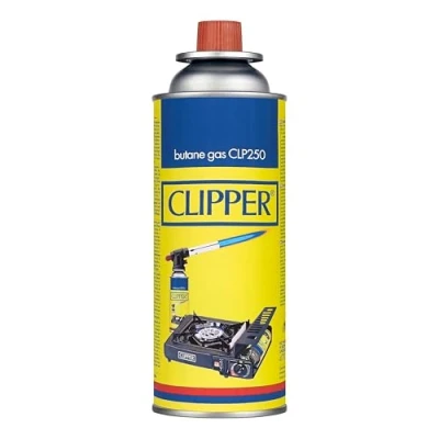 Imagen de Clipper Cartucho de 400ml Gas Universal para Dispositivos Fuego Válvula GLP250 Camping Gas, Estufas, Sopletes y Cocinas