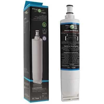 Imagen de FilterLogic FFL 190W Filtro de agua compatible con Whirlpool SBS200 484000008726 SBS002 Hotpoint 46195027119 481248088024 Wpro USC009 Clean Ice Water Filter Cartucho frigorífico americano