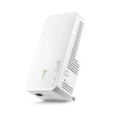 Imagen de devolo WiFi 6 Repeater 3000, repetidor hasta 3.000 Mbps Amplificador WiFi, 1x Puertos Ethernet Gigabit, Malla, Punto de Acceso Blanco