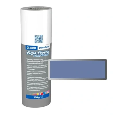 Imagen de Mapei Ultracare FUGA FRESCA 172 AZUL ESPACIO pintura polimérica para renovar el color de las juntas cemento Botella 160 gr.