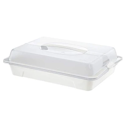 Imagen de Rotho Cool &amp; Fresh Mayordomo de fiesta con refrigeración, capucha y asa transporte, Plástico (PP) sin BPA, transparente/blanco, (43.5 x 29.5 11.0 cm)