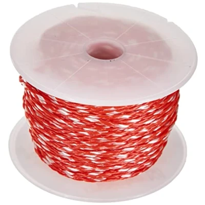 Imagen de Meister Cuerda 50 m x 1,7 mm de diámetro, Rojo/Blanco, PP, 6305100