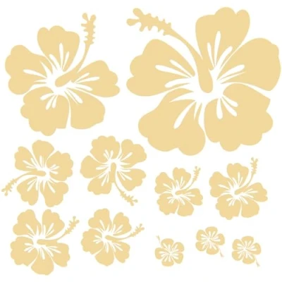 Imagen de Finest Folia Graz Design K165 Adhesivo decorativo para tapa de inodoro, diseño hibisco, color marrón