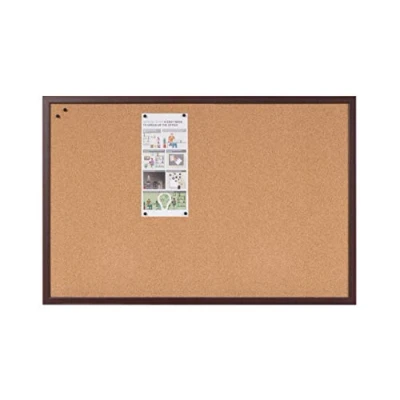 Imagen de Bi Office Earth Executive Tablero de Corcho Marco MDF Cereza, 60 x 45 cm