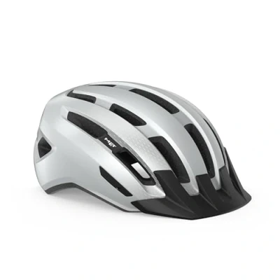 Imagen de MET Casco, Adultos Unisex, Blanco Brillo T.M, L
