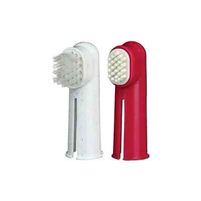 Imagen de Trixie 2 Cepillos Dientes para Dedo, Masaje y Limpieza, Perro