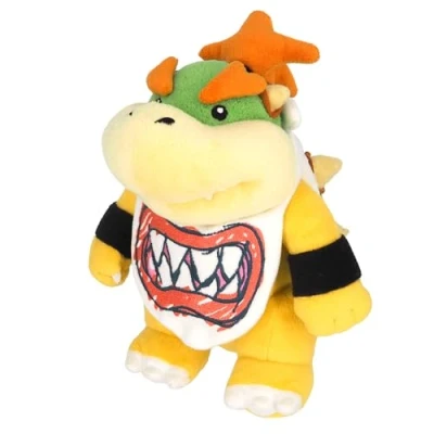 Imagen de Sanei AC11 Super Mario All Star Collection Bowser Jr. Peluche de Hermanos (20,32 cm), Color Amarillo y Verde