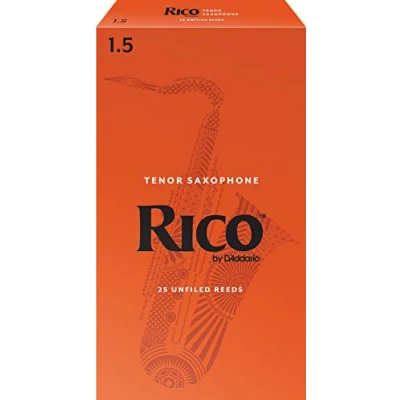 Imagen de Cañas D&#039;Addario Rico para saxofón tenor, fuerza 1.5, paquete de 25