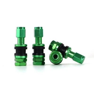 Imagen de OMP Speed Juego de 4 Valvulas Aluminio para Llantas, Color Verde, Neumaticos