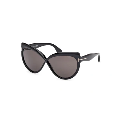 Imagen de Tom Ford Beatrice Gafas de sol, Mujer, Talla: 65, Shiny black/smoke