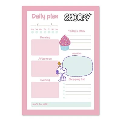 Imagen de Grupo Erik Bloc de notas escritorio Snoopy A5 Material escolar y Papeleria oficina Producto con licencia oficial