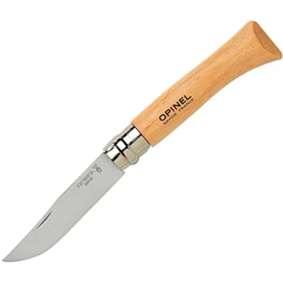 Imagen de Opinel x N¬09 Cuchillo de Bolsillo (Acero Inoxidable, Mango, Adultos, Plata, 9 cm