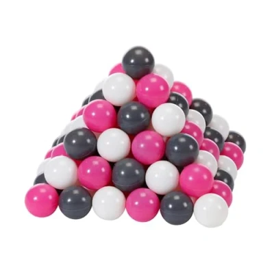 Imagen de Knorrtoys 56757 Juego de bolas juguete (aprox. Diámetro 6 cm 100 bolas/crema/gris/rosa sin plastificantes peligrosos certificado TÜV , color/modelo surtido