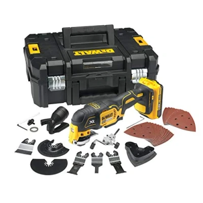 Imagen de DeWalt DCS355D2 QW Multi herramienta oscilante sin escobillas XR 18V con batería Li Ion 2, 0 Ah y 35 accesorios maletín