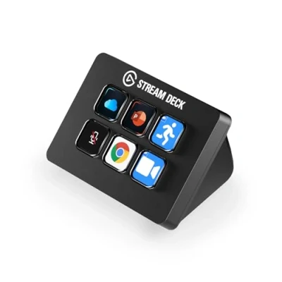 Imagen de Elgato Stream Deck Mini Controla Zoom, Teams, PowerPoint, MS Office etc., aumenta tu productividad con integración perfecta las apps más usadas, crea atajos fácilmente, compatible Mac y PC