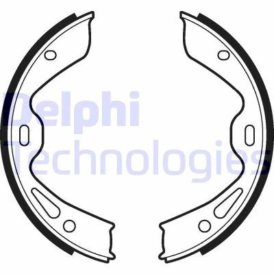 Imagen de DELPHI LS2120 Zapatas de Freno Mano PORSCHE: Panamera