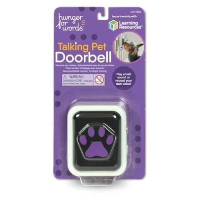 Imagen de Hunger for Words Timbre para Mascotas Que Hablan, de 1 Pieza Perros, canino, adiestramiento Botones comunicadores Perros