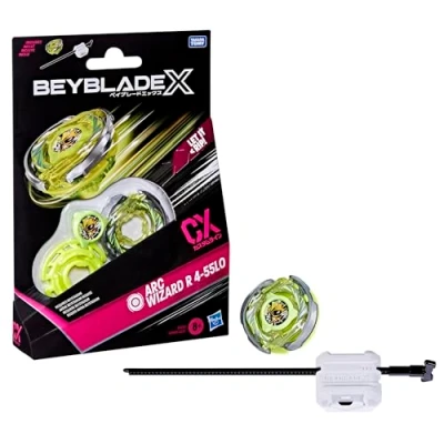 Imagen de Beyblade X, Kit Inicial ARC Wizard R 4 55LO CX con Top y Lanzador