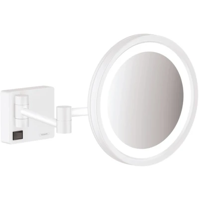 Imagen de Hansgrohe LED Espejo de Afeitar AddStoris, 41790, Color: Blanco Mate