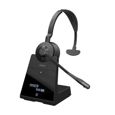 Imagen de Engage 75 SE Mono Headset with Headband Pad, Base, Power Supply, 1.5m USB C to A Cable, Desk Phone Quick Start Guide, Warranty and Warning (Hojas de Seguridad)