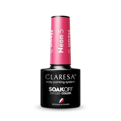 Imagen de 5 esmaltes de uñas UV neón ml Claresa