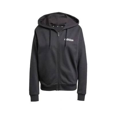 Imagen de adidas Sportswear Essentials Linear FULL ZIP Sudadera con cremallera, Mujer, Talla: XXL, Black/white