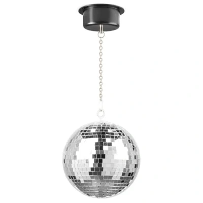 Imagen de BeamZ Bola de espejos 20 CM con motor, discoteca giratoria, Luz Discoteca, Motor eléctrico 230V, Esfera PVC, espejos, luces profesional, Disco Ball