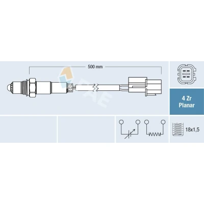 Imagen de Sonda Lambda FAE FAE77680