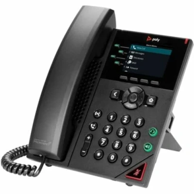 Imagen de Polycom VVX 250 Teléfono IP empresarial de escritorio 4 líneas con dos puertos Ethernet 10/100/1000, solo PoE, Se envía sin fuente alimentación, negro